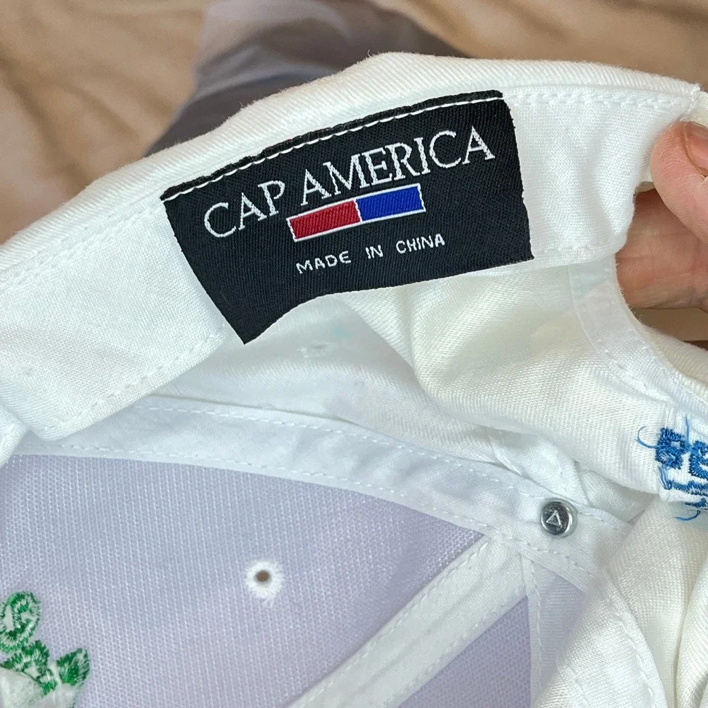 VTG AccessOne Baseball Cap Embroidered Logo White‎ Hat Adjustable Strapback